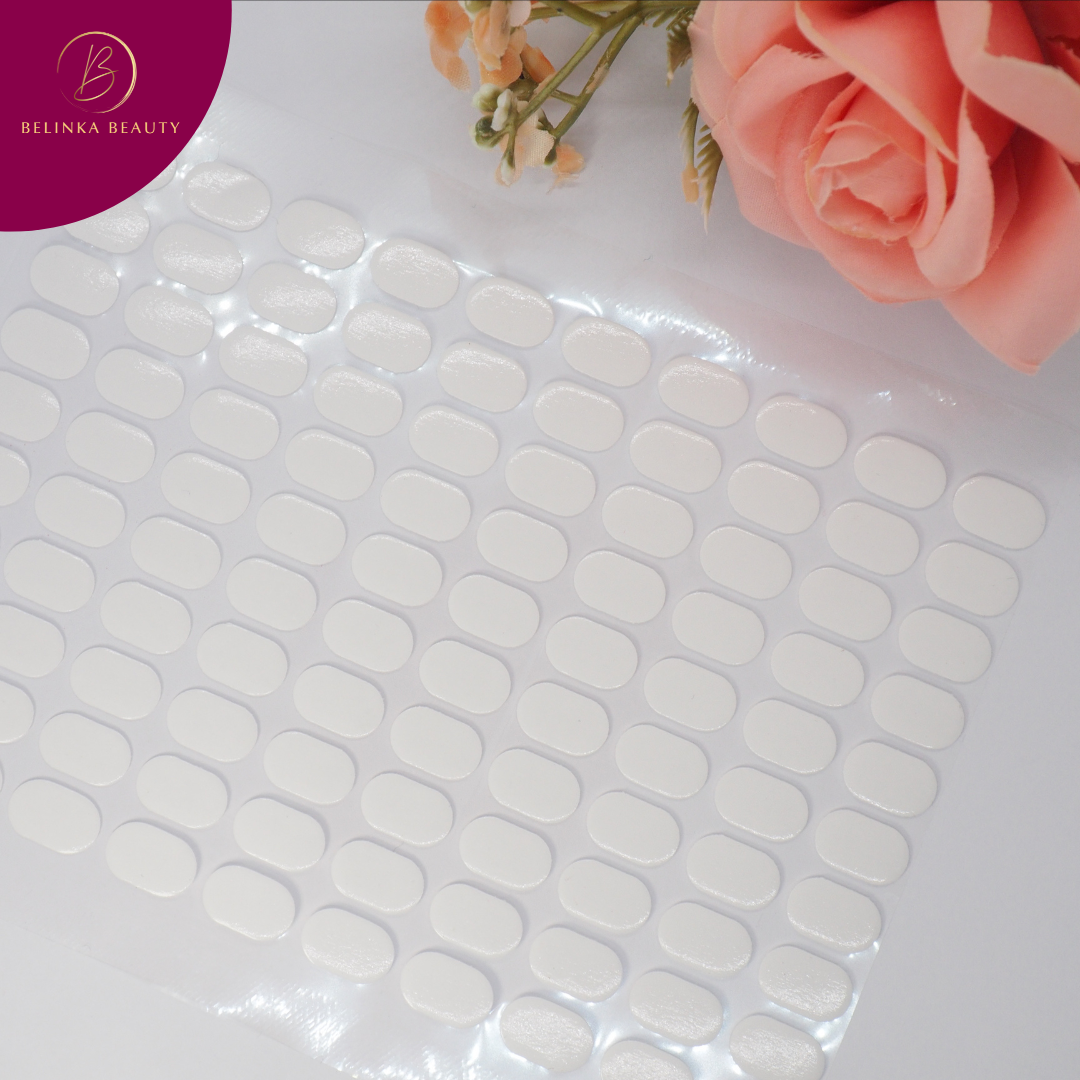 Adhesive surface for tips