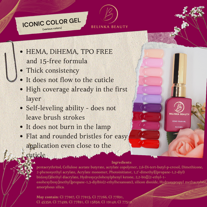Iconic Color Gel - Magenta Baby (10)